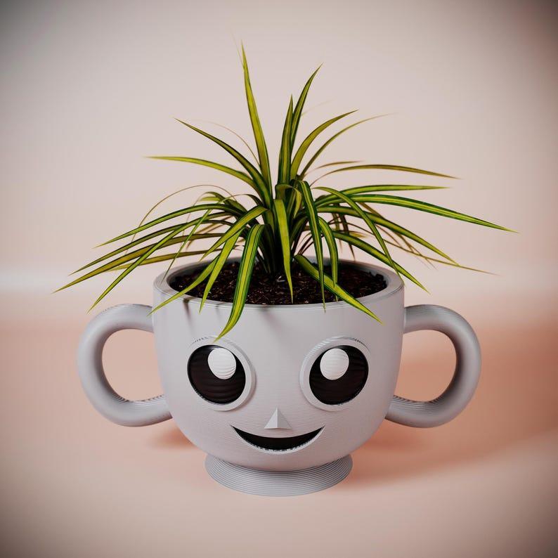 Plantastic Dumbo Ears Cute Pot 3D Print Stl File | 3D Printers |Home Decor - Digital Download Fun, Succulent, Planter, Dumbo, Happy, Planter
