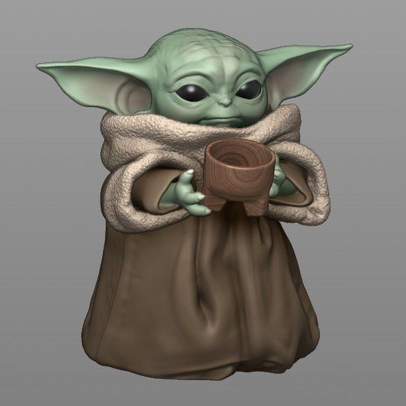 GROGU - Baby Yoda With Cup - The Mandalorian