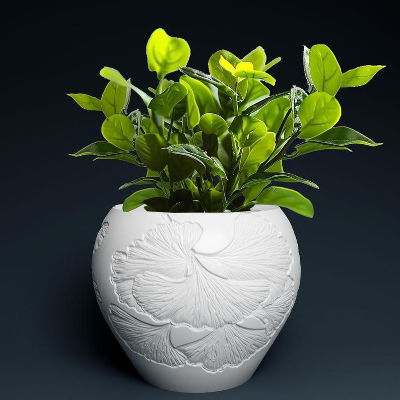Plant pot with drainage 3D Printer STL file: instant download, Plant lovers gift