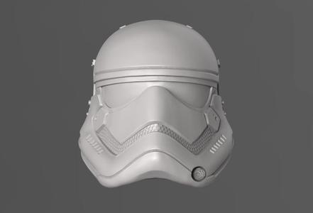 1st Galaxy Trooper Helmet Fan Art 3D print model