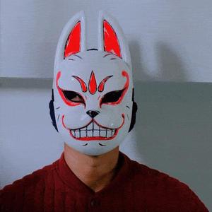 Genba Kazama Fox Mask - The Elusive Samurai Cosplay Props
