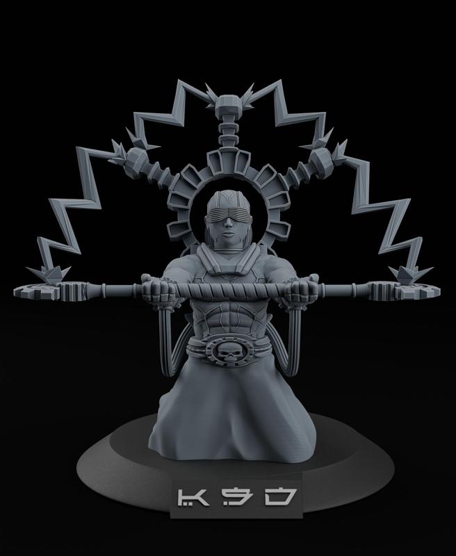 Adeptus mechanicus - Fulgurite electro priest herald + FREE dragon skull warhammer