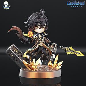 Zhongli figurine of character holding sword