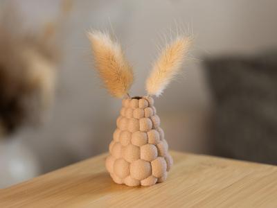Small Fuzzy Bubble Vase