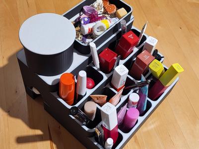 makeup storage + secret box + cotton pad dispenser