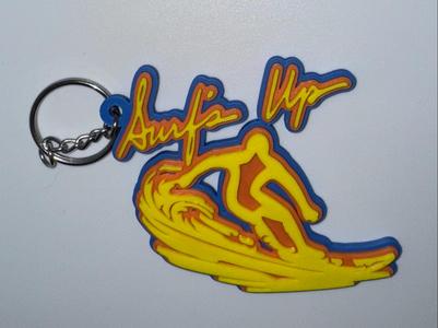 Surf's Up! Keychain - Surfer riding a wave