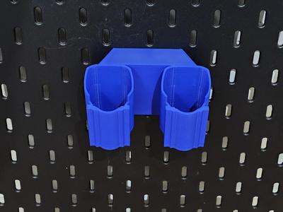 Bosch 12V Battery Holder ✕ IKEA Skadis (2 Slots)