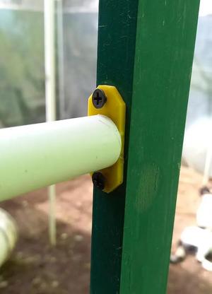 Half inch PVC wall support