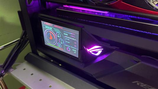 ASUS ROG Hyperion GR701 PSU Zone Display Mount (TURZX 5" + WS2812B ARGB Logo)