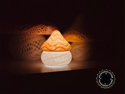 Baby Stumpy Mushroom Lamp