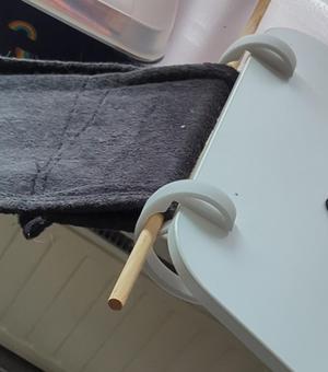 IKEA bekant desk hook base clamp. slide off protected
