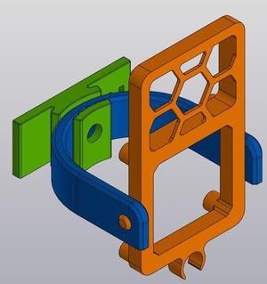 Skeleton Holder for IP-camera module 38x38 mm