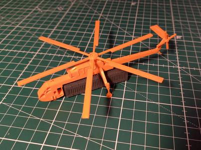Sikorsky S-64 Skycrane Kit Card + Cargo