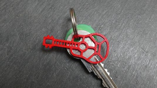2D Keychain – Guitar