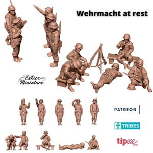 Wehrmacht at rest - 28mm