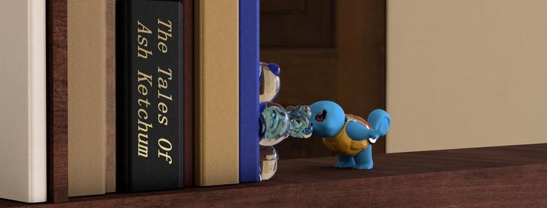 Squirtle Bookend - Pokémon Starter Series