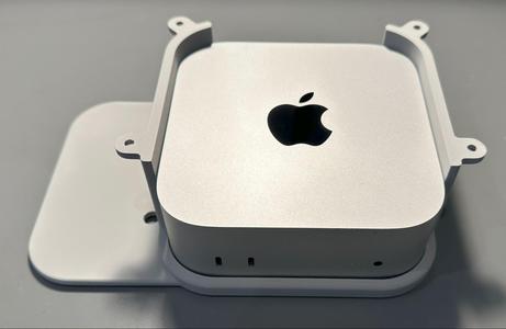 Under-desk Mount w/Shelf for M4 Mac mini 