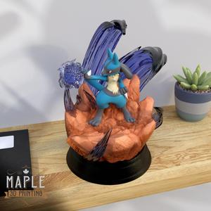 Lucario Diorama - Pokemon - Supported