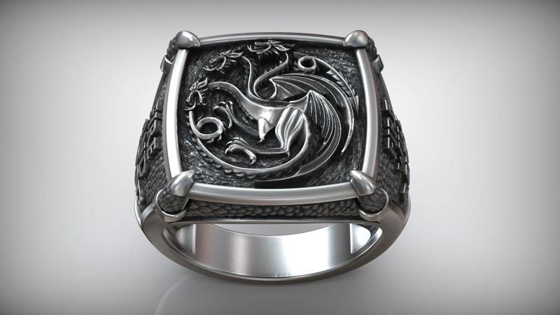 Targaryen House Dragon GOT Symbol Fan Art Signet