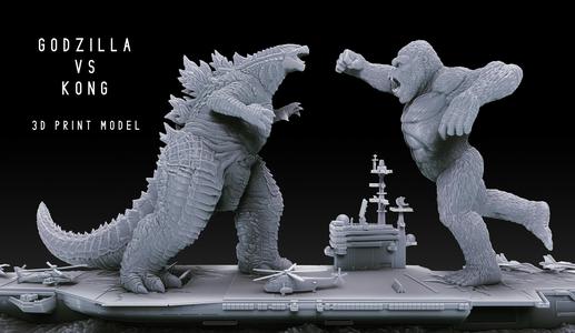 Godzilla vs Kong Diorama Monsterverse