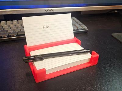 Index card holder (3x5)