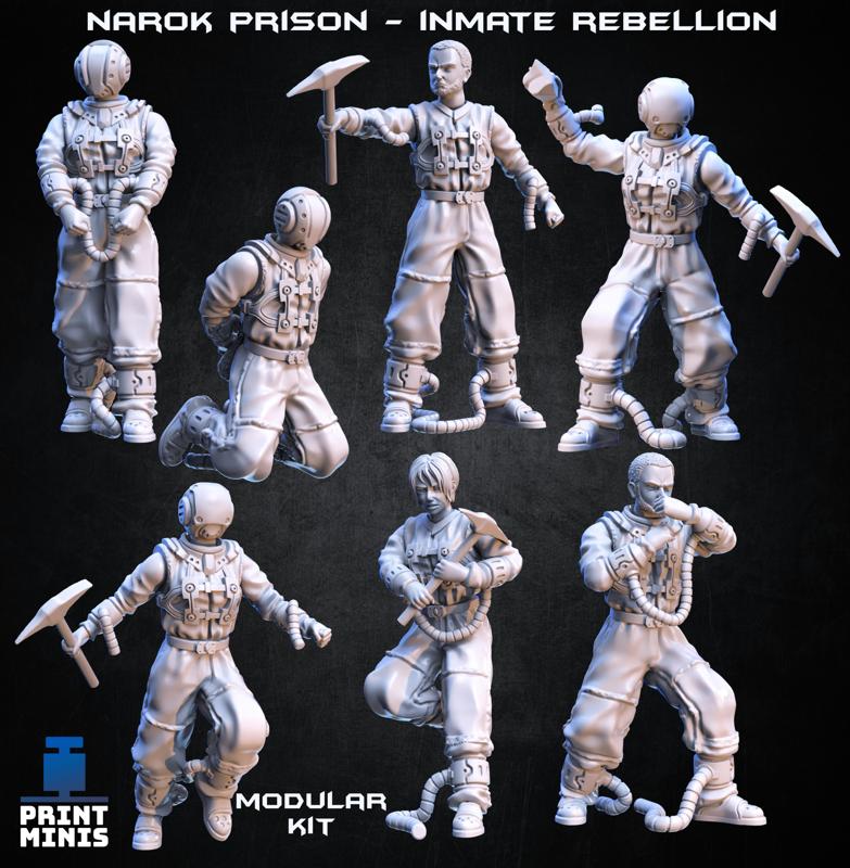 Lunar Prisoners - Modular Inmate Rebellion - Narok Prison Collection
