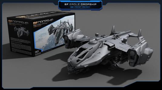 SF Eagle Dropship - 3D print model
