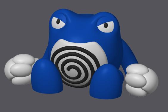 Poliwrath Pokemon (no support, 3MF included)