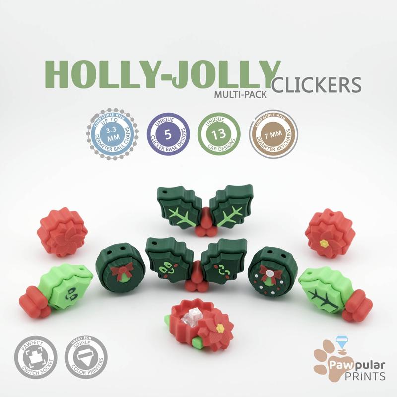 Holly-Jolly Clickers Multi-Pack