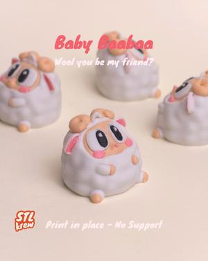 Cute sheep keychain - no support