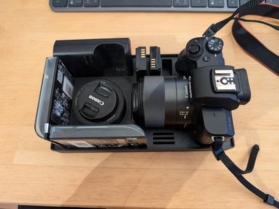 Gridfinity 5x3 Organizer for Canon EOS M50 and Accessories