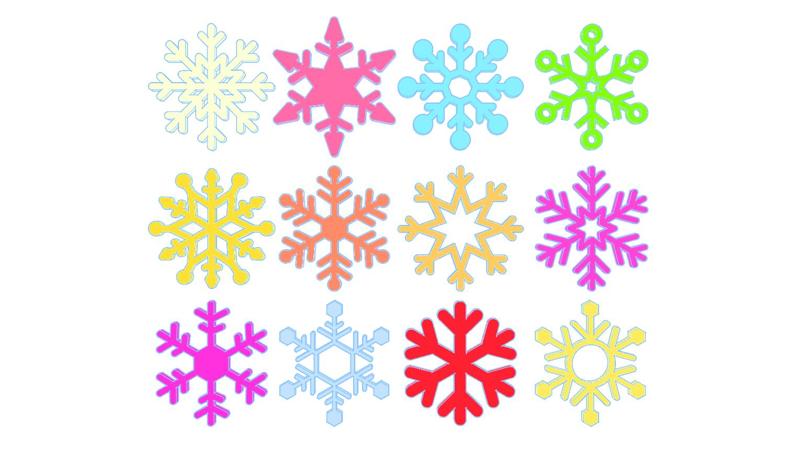 Simple snowflakes