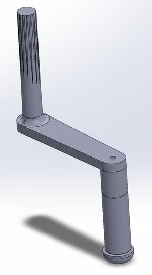 Universal internal crank handle