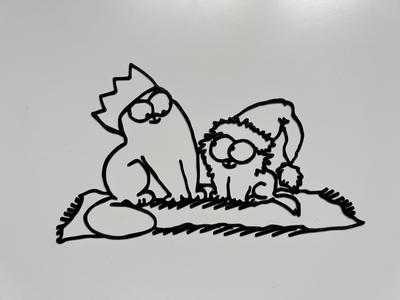 Christmas Simon's Cat Wall Art #8