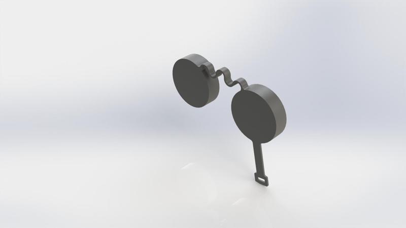 Protective eyepiece caps for «Nikon Sportstar EX» binoculars