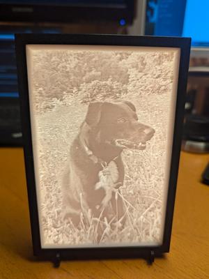 Lithophane Bilderrahmen 10x15 cm mit Aufsteller