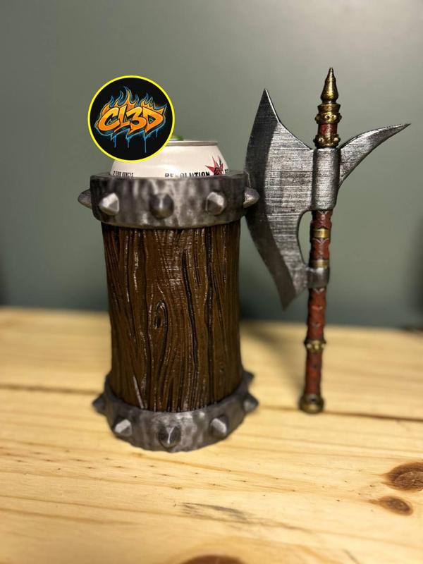 Diablo II Great Axe Can Koozie / Holder