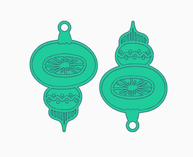 Christmas Ornament Earring 2.stl