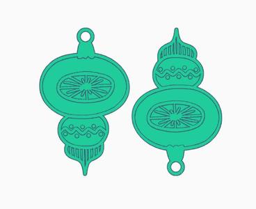 Christmas Ornament Earring 2.stl