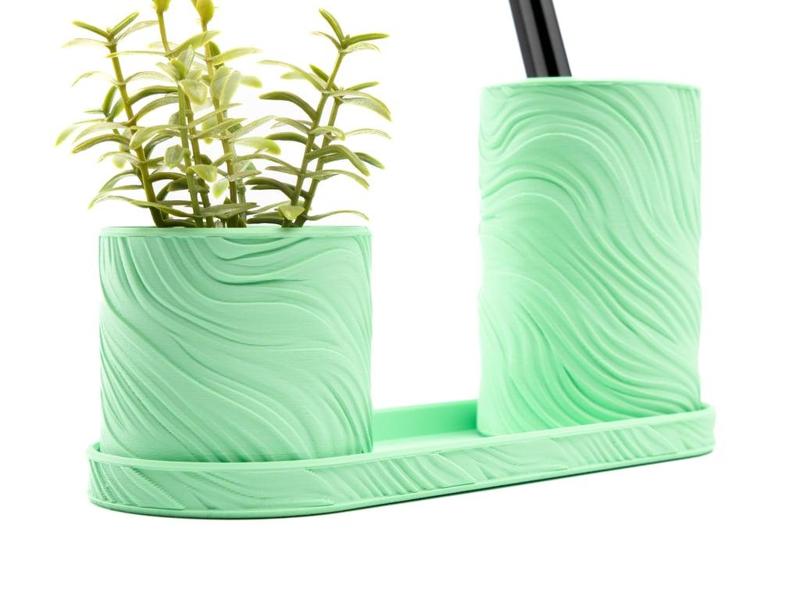 Organic Swirl Desk Organizer