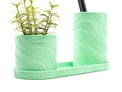 Organic Swirl Desk Organizer