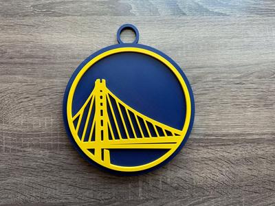 Golden State Warriors Oversized Necklace, Pendant