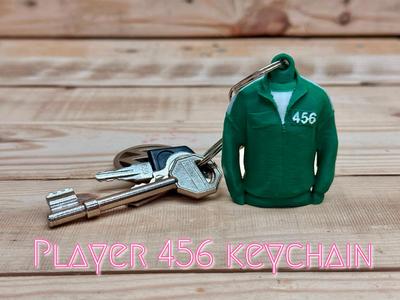 Player 456 Keychain (inspired by Squid Games)
