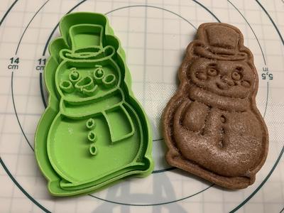 Snowman cookie cutter