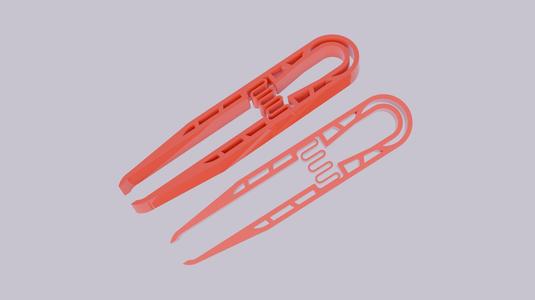 Spring tweezers (hard or soft spring)