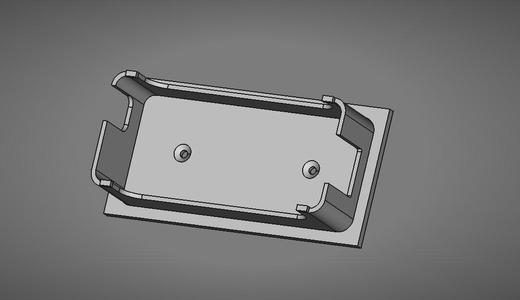 Holder for 65w thinkstation power supply heat set insert din rail bracket.
