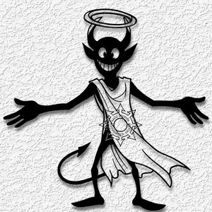devil in disguise WALL ART FUNNY HALLOWEEN COSTUME DECOR