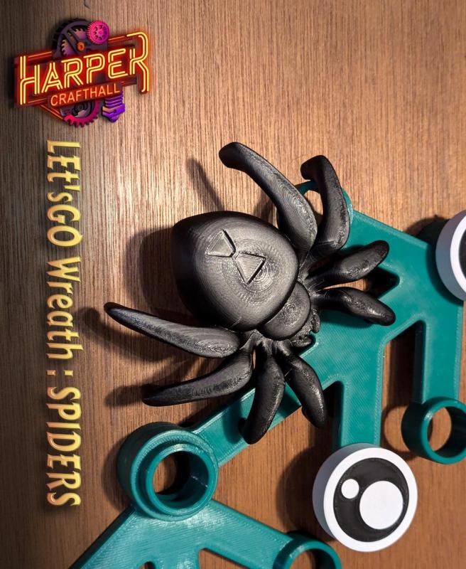 LEt'sGO - Spider Decorations for MandicReally's Wreath