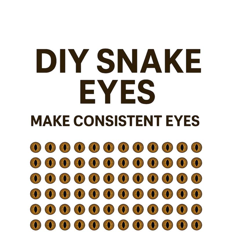 Printable Eye Sheet | RATTLESNAKE, HOGNOSE, BUSHVIPER, GABOON VIPER (Members Only)