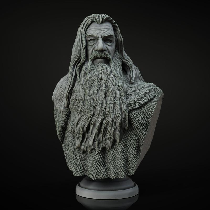 Gandalf Bust - Lord of the Rings (Pre-Supported)